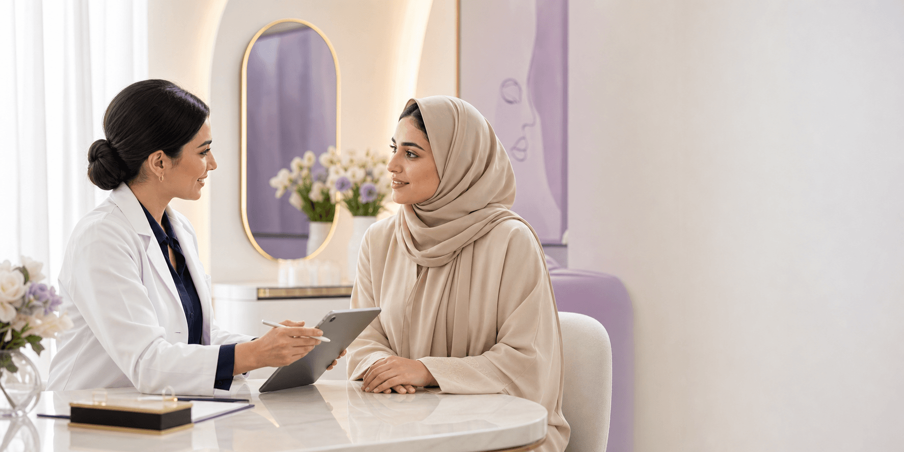 استشارة تجميلية في عيادة Med Aura